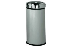 HOME 50 Litre Touch Top Kitchen Bin - Silver.